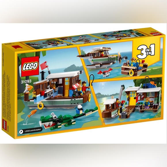 NWT *Retired Set* 2019 LEGO CREATOR: Riverside Houseboat (31093) - Picture 2 of 7
